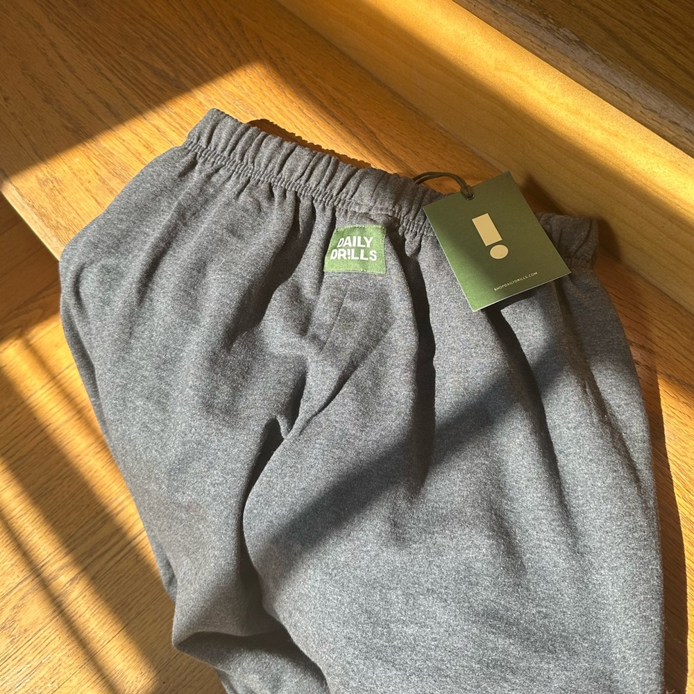Daily Drills XS/S Deep Grey Unisex Fleece Joggers